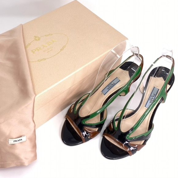 Authentic PRADA Strappy Heels - Picture 1 of 8